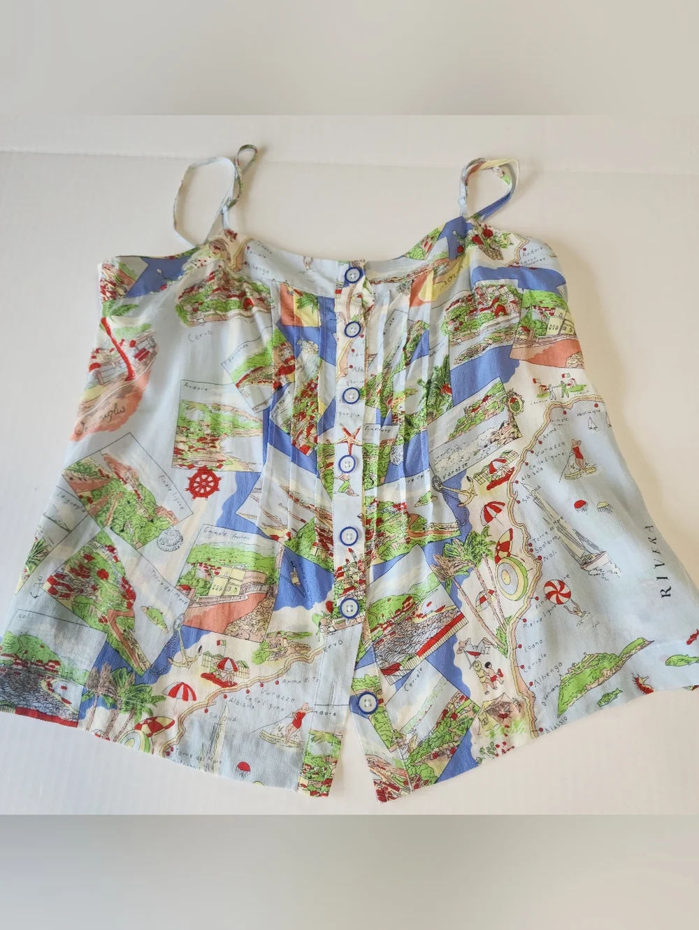 Anthropologie Maeve Cami Souvenir Camisole Tank Top Silk Size 6 - Picture 3 of 11
